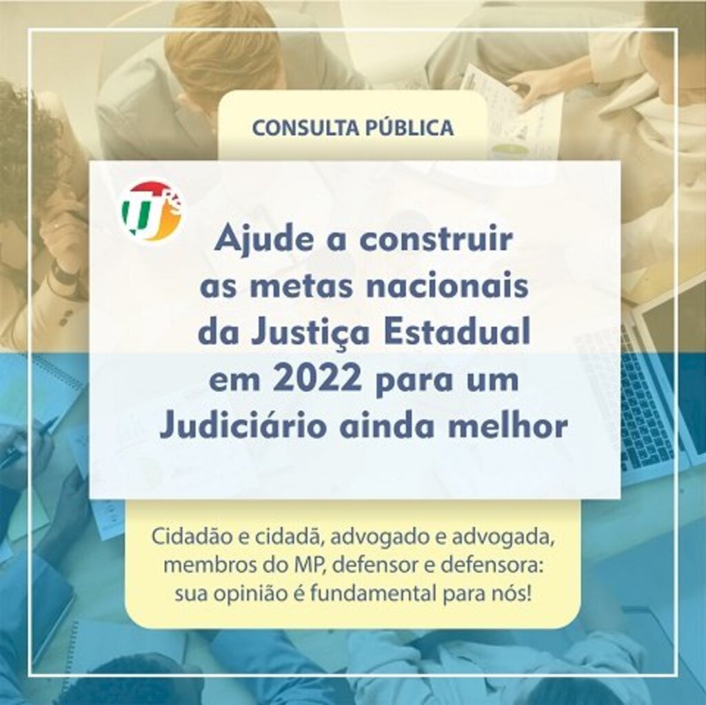 Aberto o prazo para Consulta Pública do Conselho Nacional de Justiça