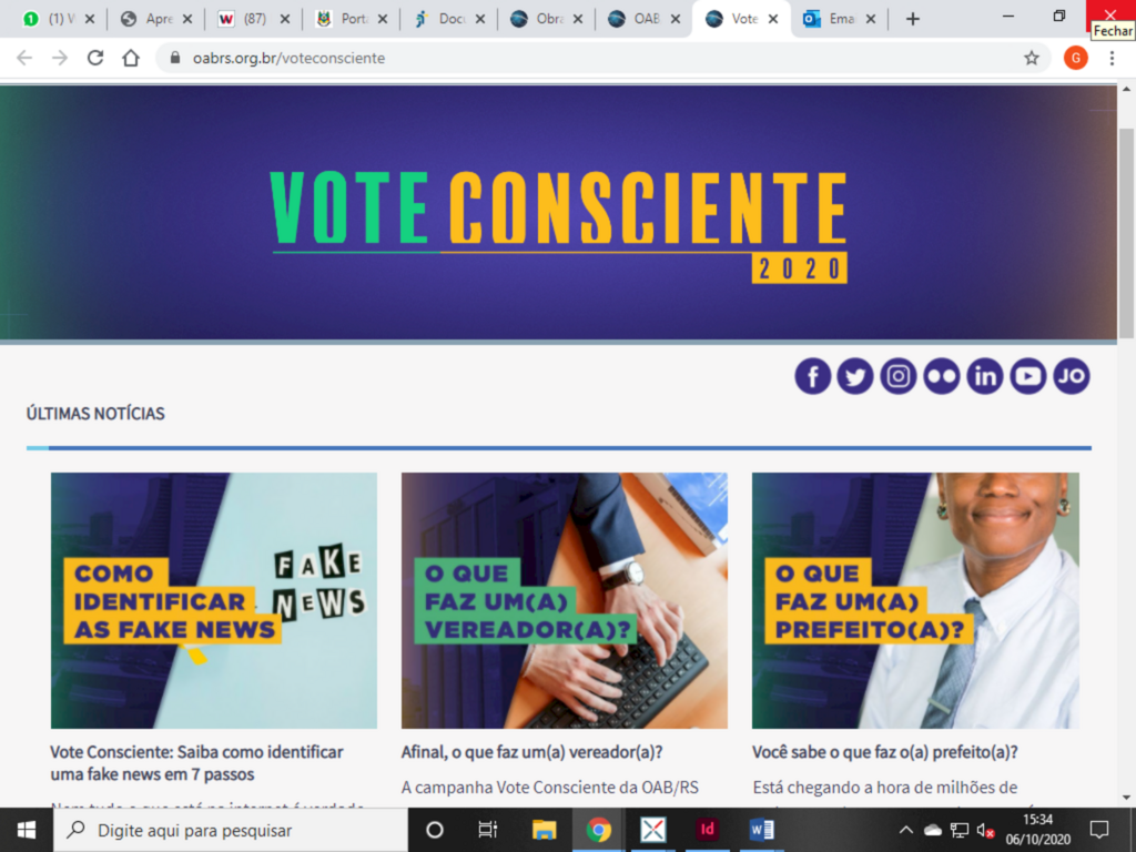 OAB/RS lança campanha Vote Consciente