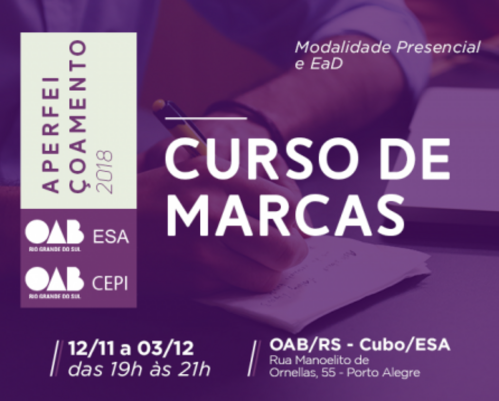 Marcas é tema de curso organizado pela OAB/RS