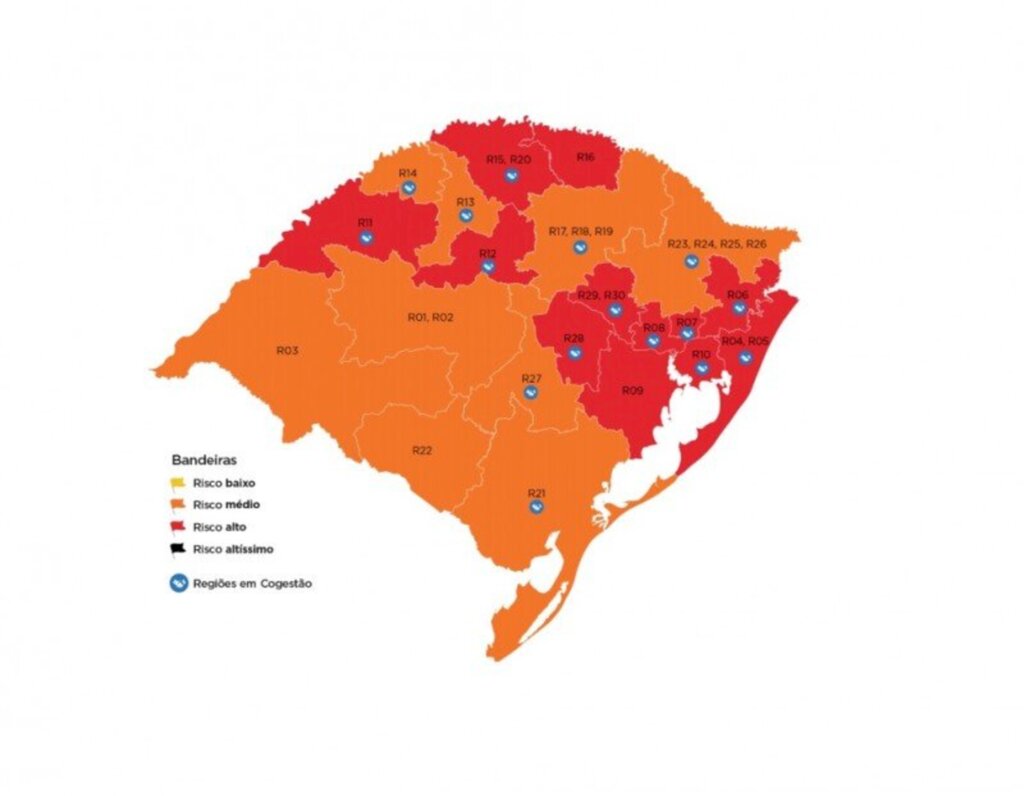 Uruguaiana continua na bandeira laranja