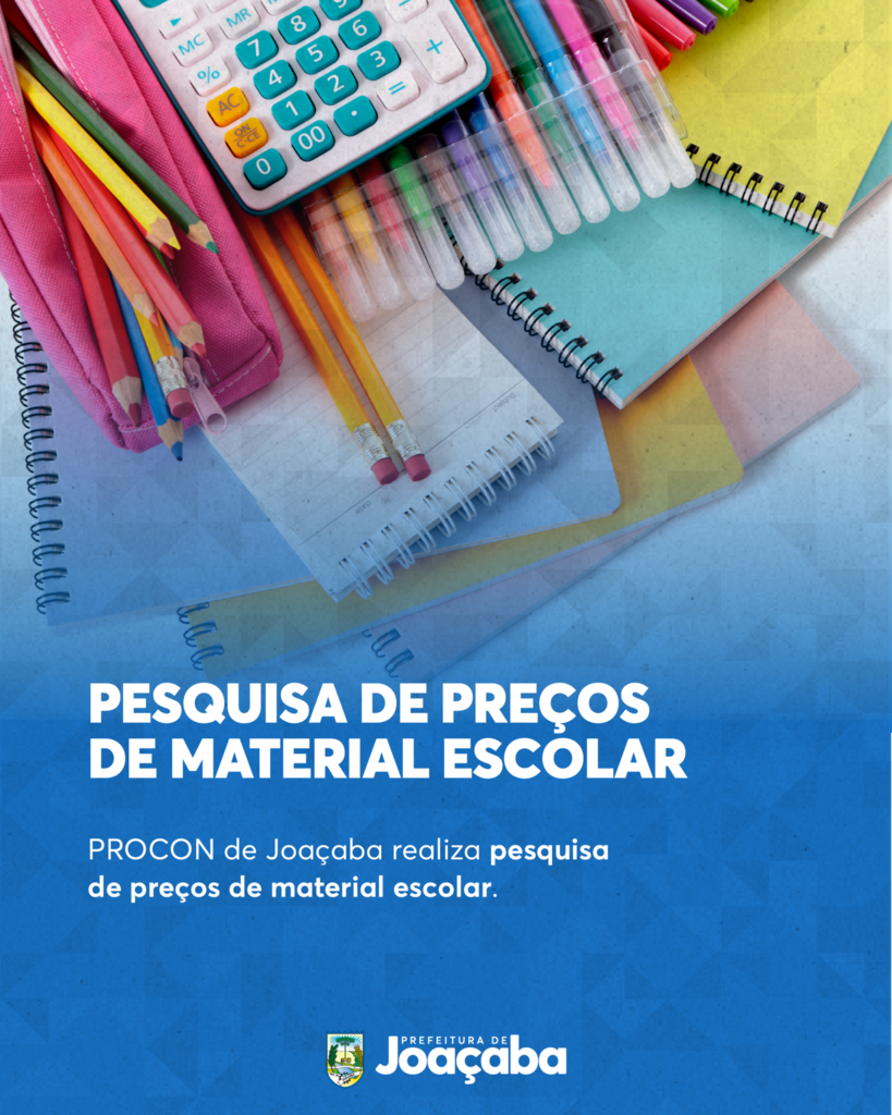 PROCON de Joaçaba realiza pesquisa de preços de material escolar