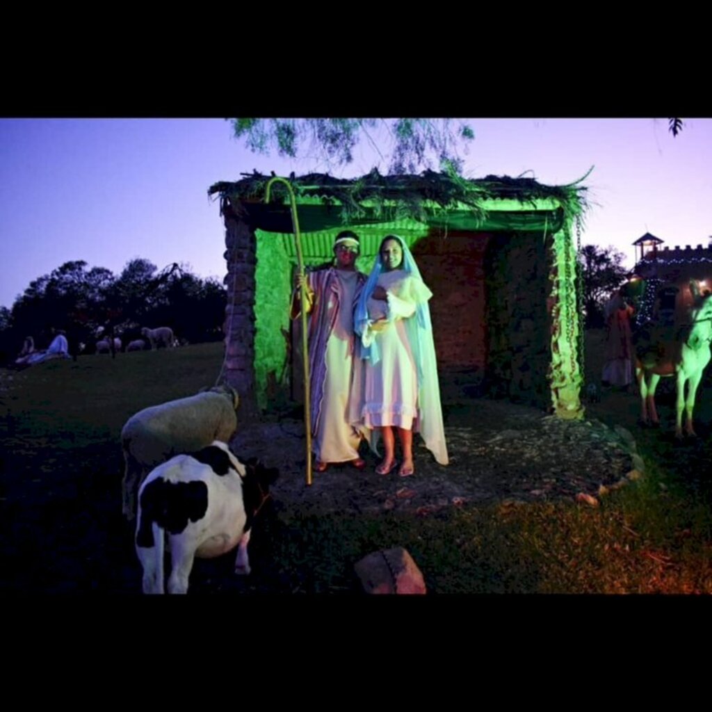 Divulgação/IBC - Maria e José, com o Menino Jesus, encantam na noite da Rainha da Fronteira