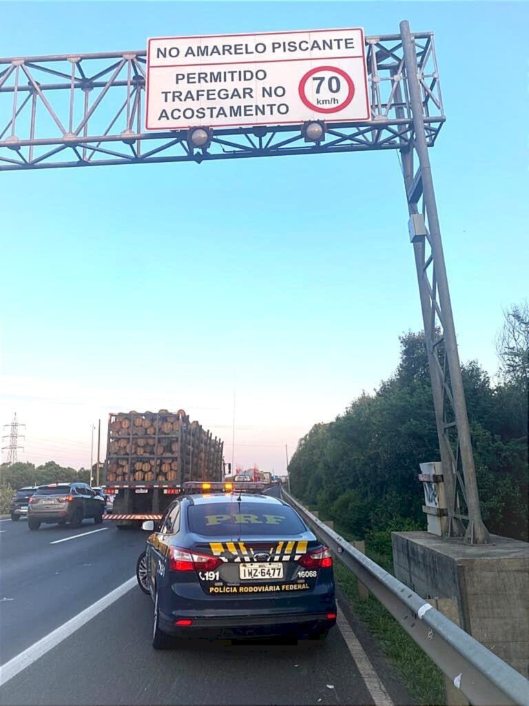 Polícia Rodoviária Federal libera uso de acostamento