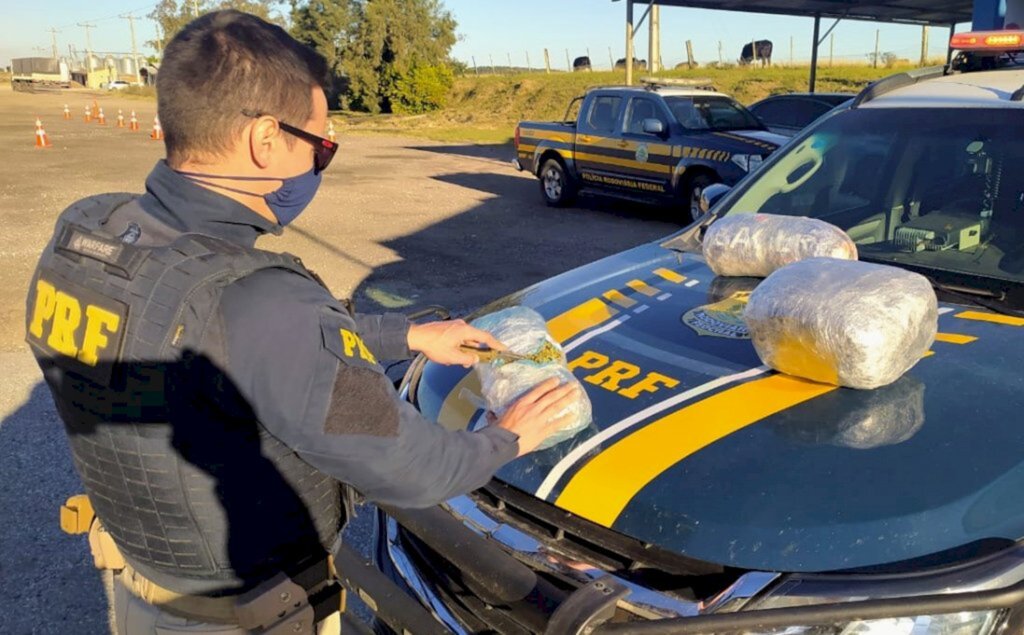 Preso em Bagé com maconha do Uruguai