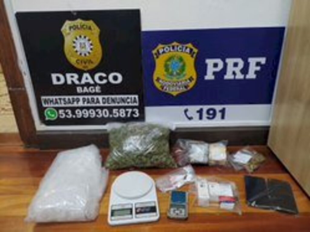 Divulgação/Policia Civil - Droga é importada do Uruguai e usada em razão do efeito que causa