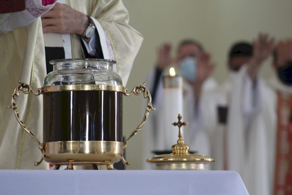 Reprodução/Internet - Nessa celebração são abençoados os óleos usados nos sacramentos