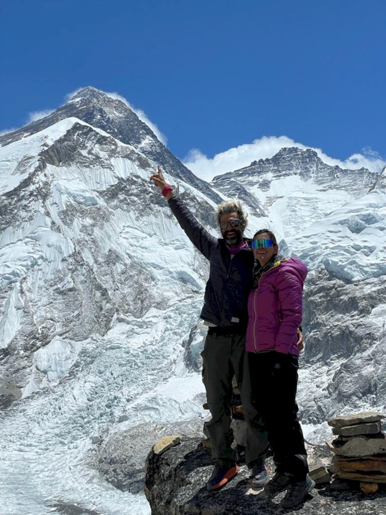 Divulgação - Casal escalou o Monte Aconcágua na Argentina