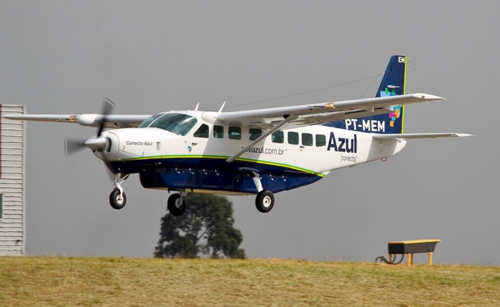 Reprodução Internet - Rota será feira por aeronaves Cessna Gran Caravan, de nove assentos, da Azul