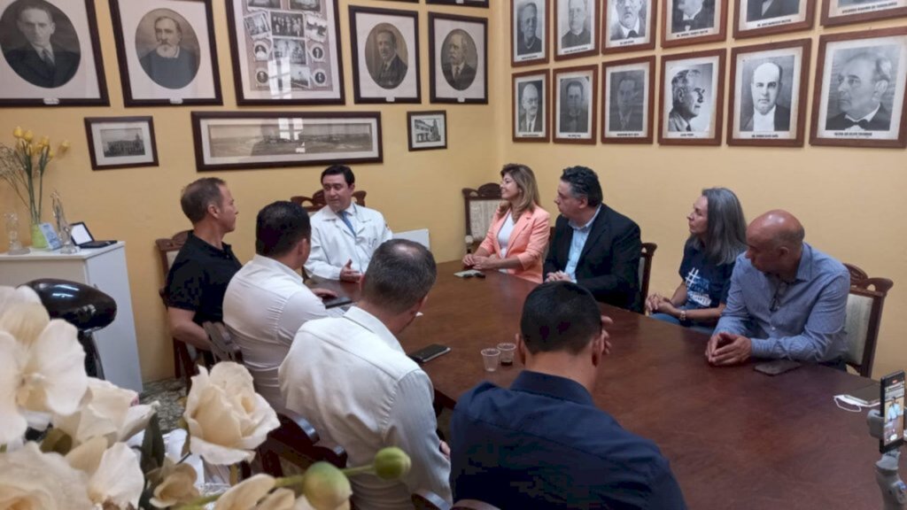 Patrick Corrêa/Especial FS - Lideranças políticas se reuniram com gestores do hospital