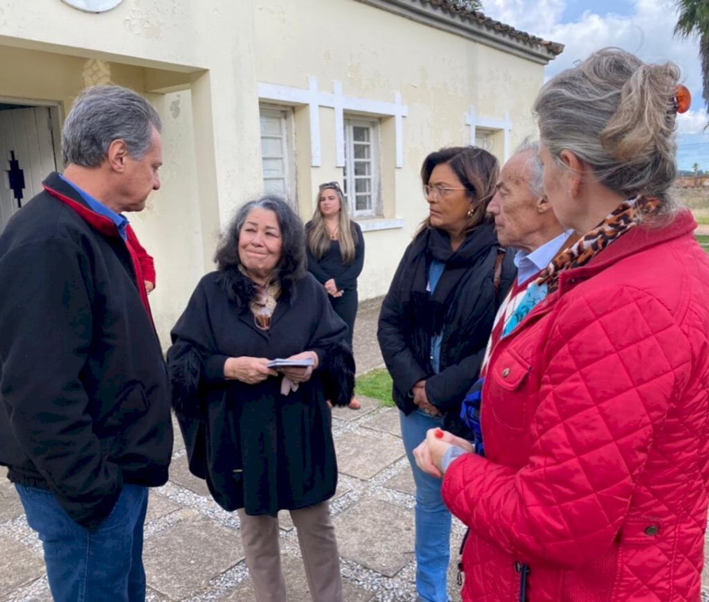 Divulgação - Parlamentar visitou o local histórico de Bagé