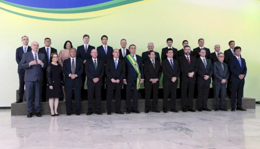 Roque de Sá/Especial FS - Gabinete ministerial de Jair Bolsonaro, em 1º de janeiro de 2019