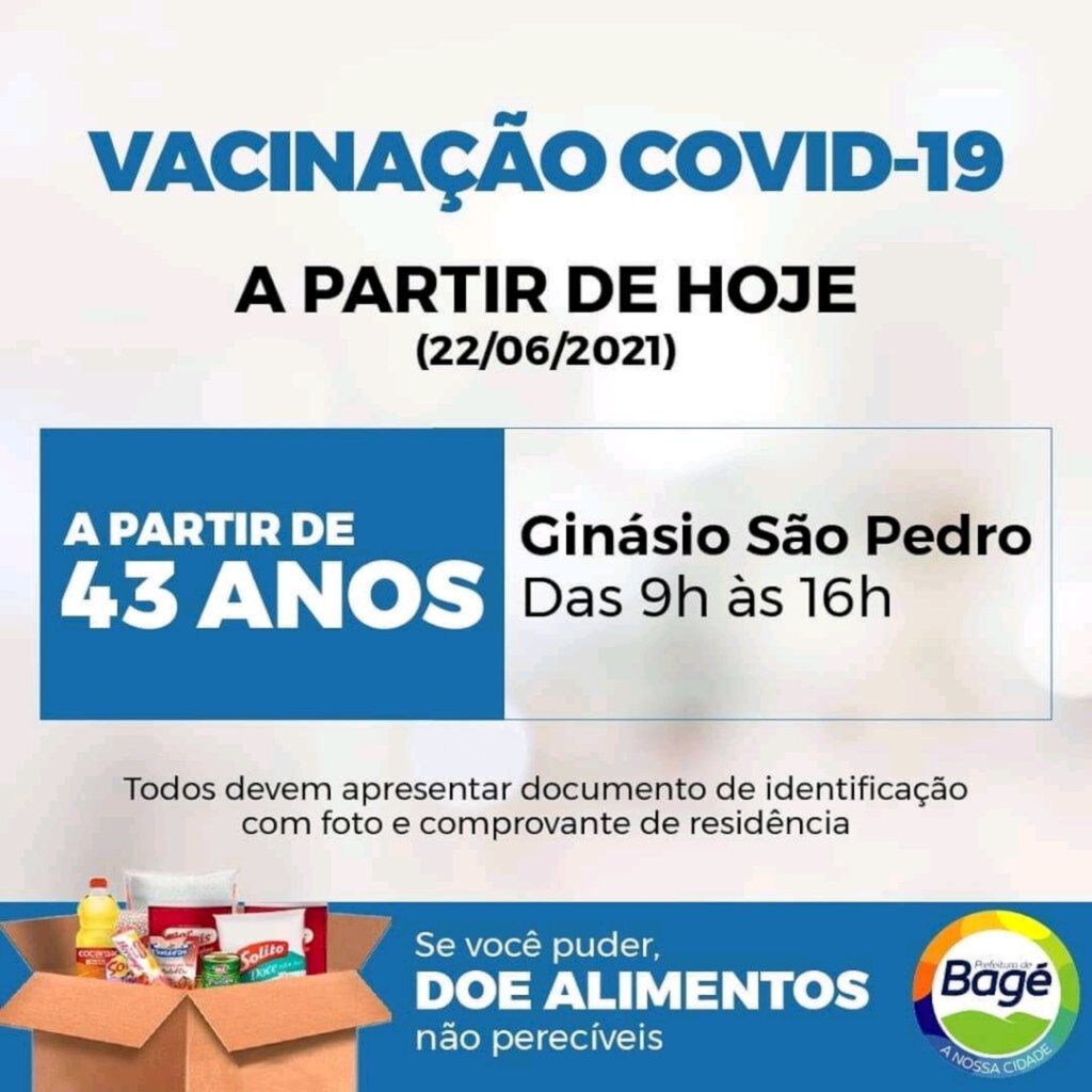 Diminui faixa etária de vacinação contra a covid-19