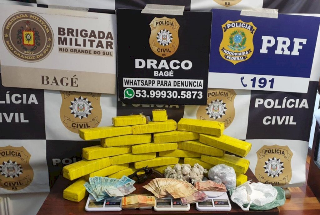 Polícia apreende grande quantidade de droga