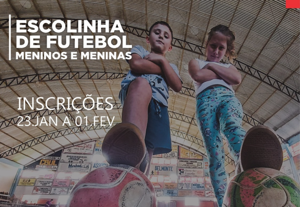 Secretaria de Esportes abre inscrições para Escolinha de Futebol