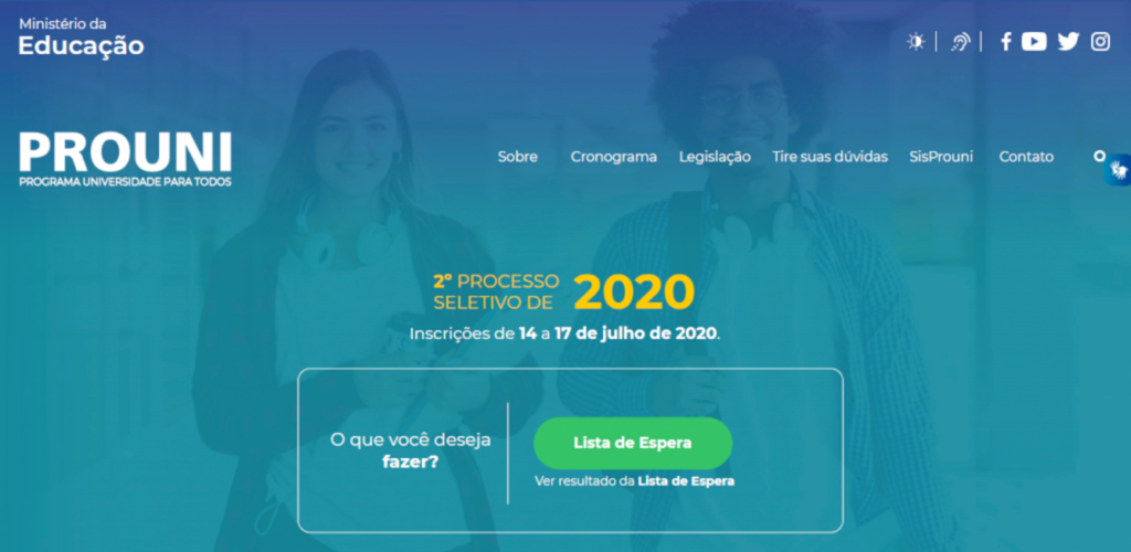 MEC divulga resultado da lista de espera do Prouni