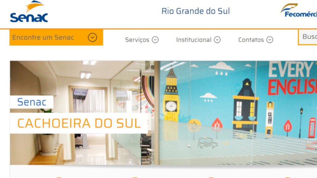 Senac Cachoeira do Sul inscreve para cursos técnicos EAD