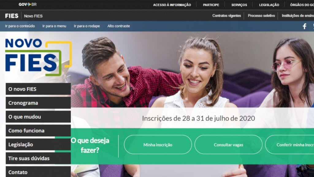 Abertas as inscrições para o Fies com a oferta de 30 mil vagas