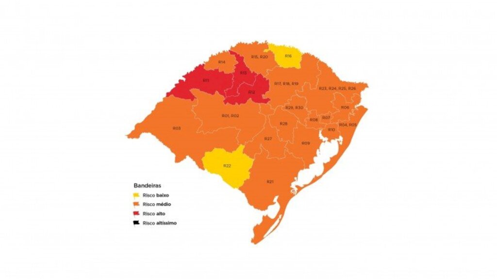 Município continua na bandeira laranja