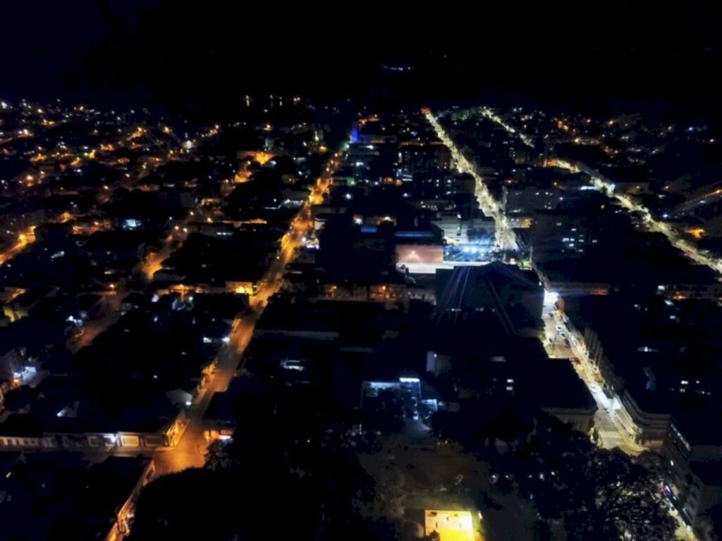 Nova iluminação faz a diferença na cidade de Cachoeira do Sul