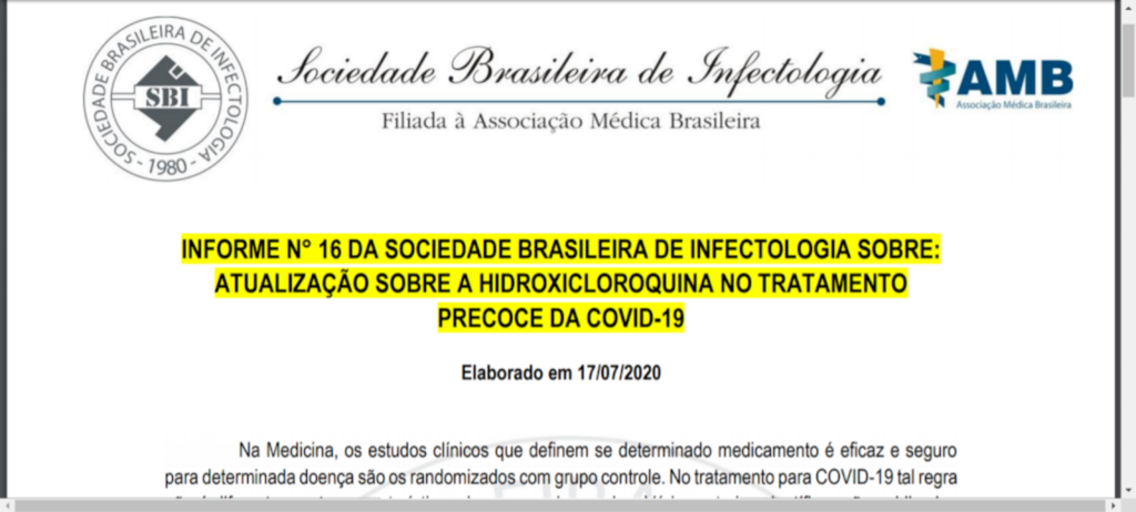 Entidades divergem sobre o uso de hidroxicloroquina no tratamento da covid-19