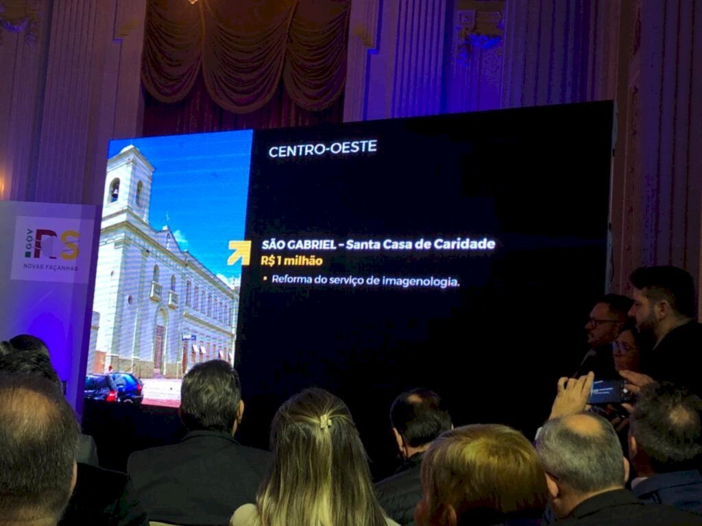 Estado anuncia investimento de R$ 1 milhão para Santa Casa de São Gabriel