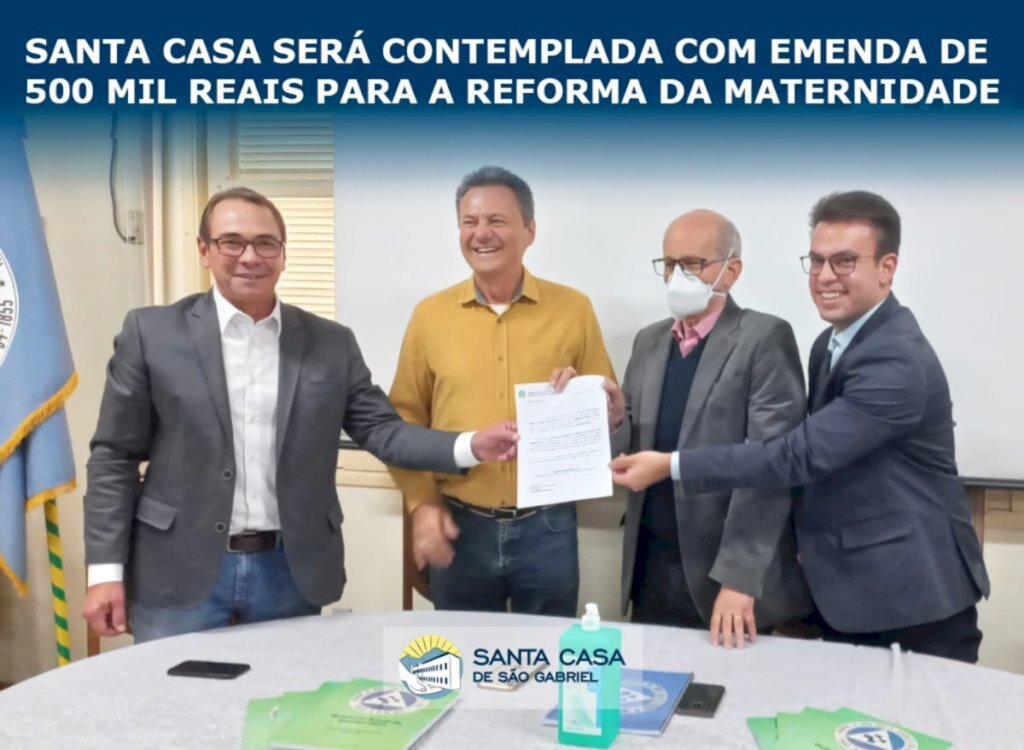 SANTA CASA SERÁ CONTEMPLADA COM EMENDA DE 500 MIL REAIS PARA A REFORMA DA MATERNIDADE