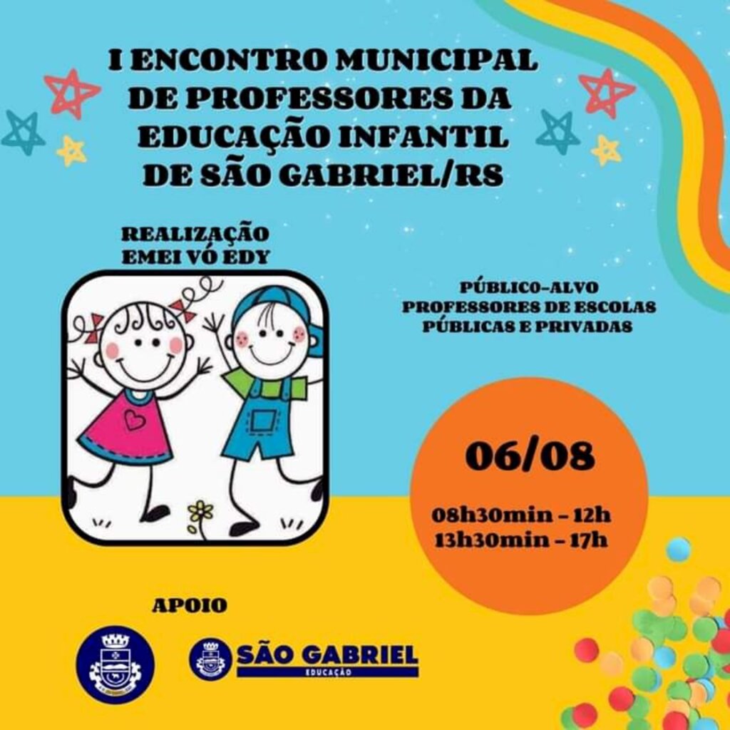 Encontro Municipal reunirá professores de educação infantil