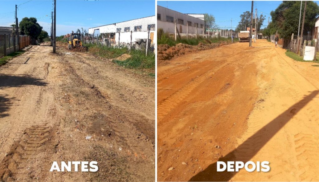 Prefeitura realiza manutenção em ruas dos bairros