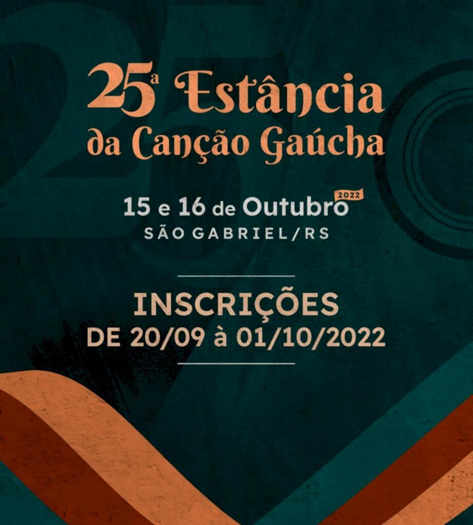 Abertas as inscrições para a 25ª Estância da Canção Gaúcha