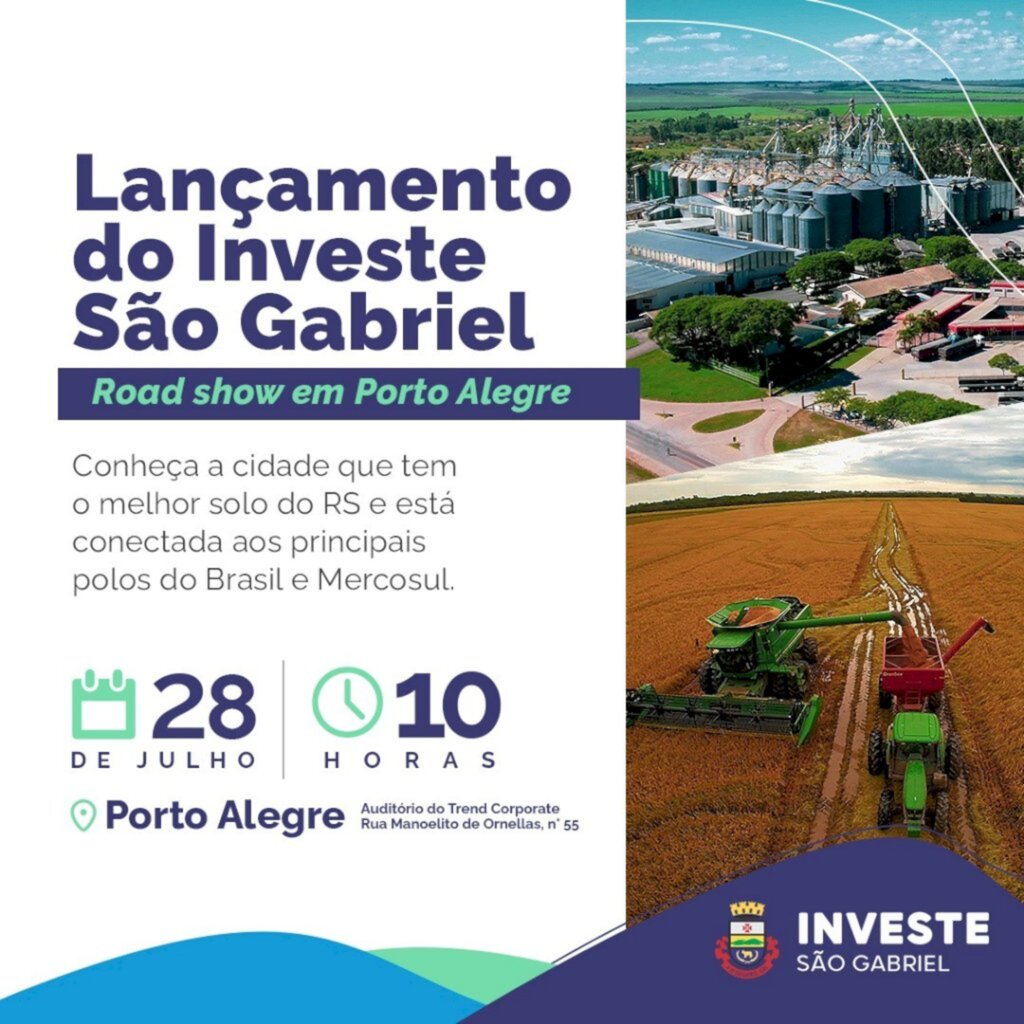 São Gabriel realiza evento para lançar plataforma de investimentos na cidade
