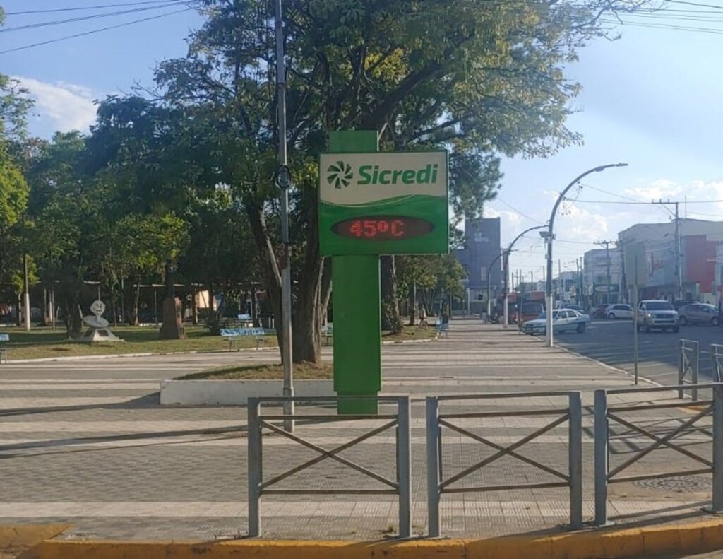 Temperaturas passa de 40ºC em cidades da fronteira Oeste