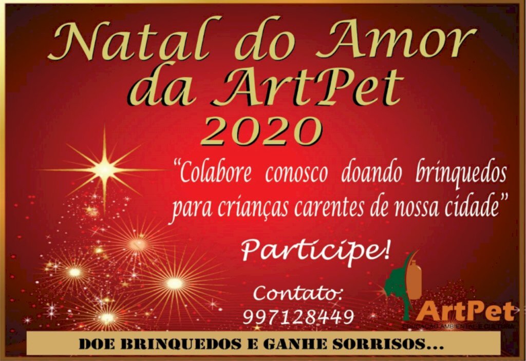 Campanha arrecada brinquedos para o Natal de crianças carentes