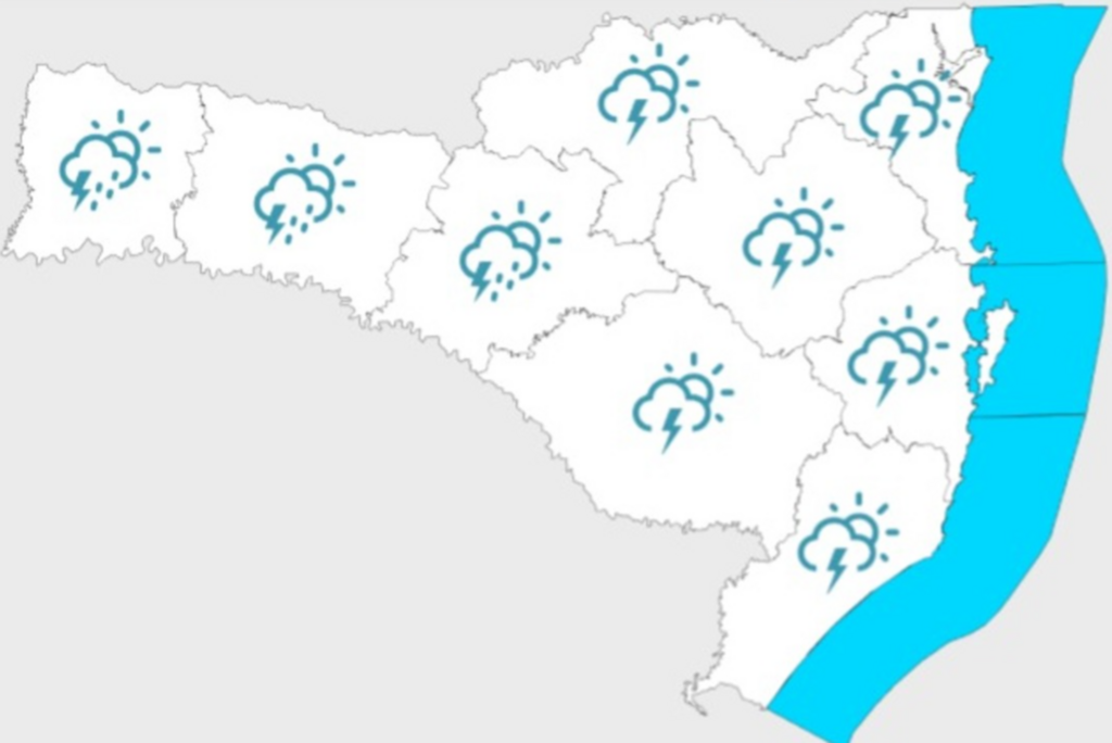 Defesa Civil alerta para a possibilidade de temporais