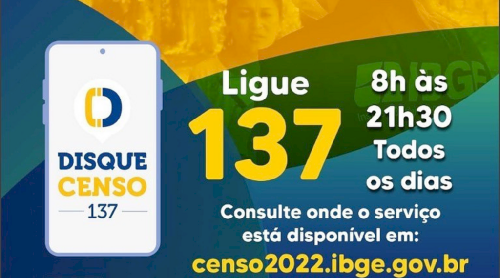 IBGE DISPONIBILIZA DISQUE-CENSO 137 PARA TODA  SANTA CATARINA