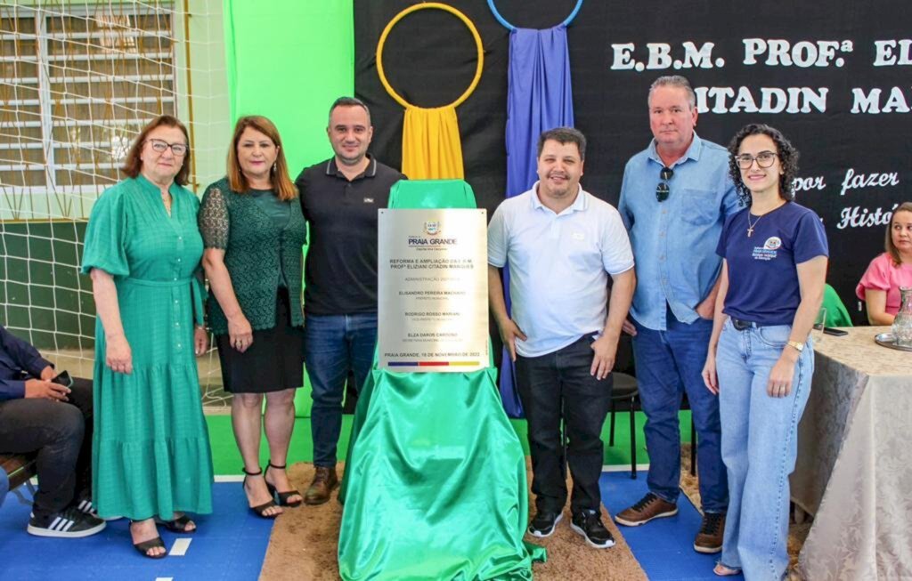 AMPLIAÇÃO E REFORMA DA ESCOLA PROF. ELIZIANI  CITADIN MARQUES É ENTREGUE À COMUNIDADE ESCOLAR DE PRAIA GRANDE
