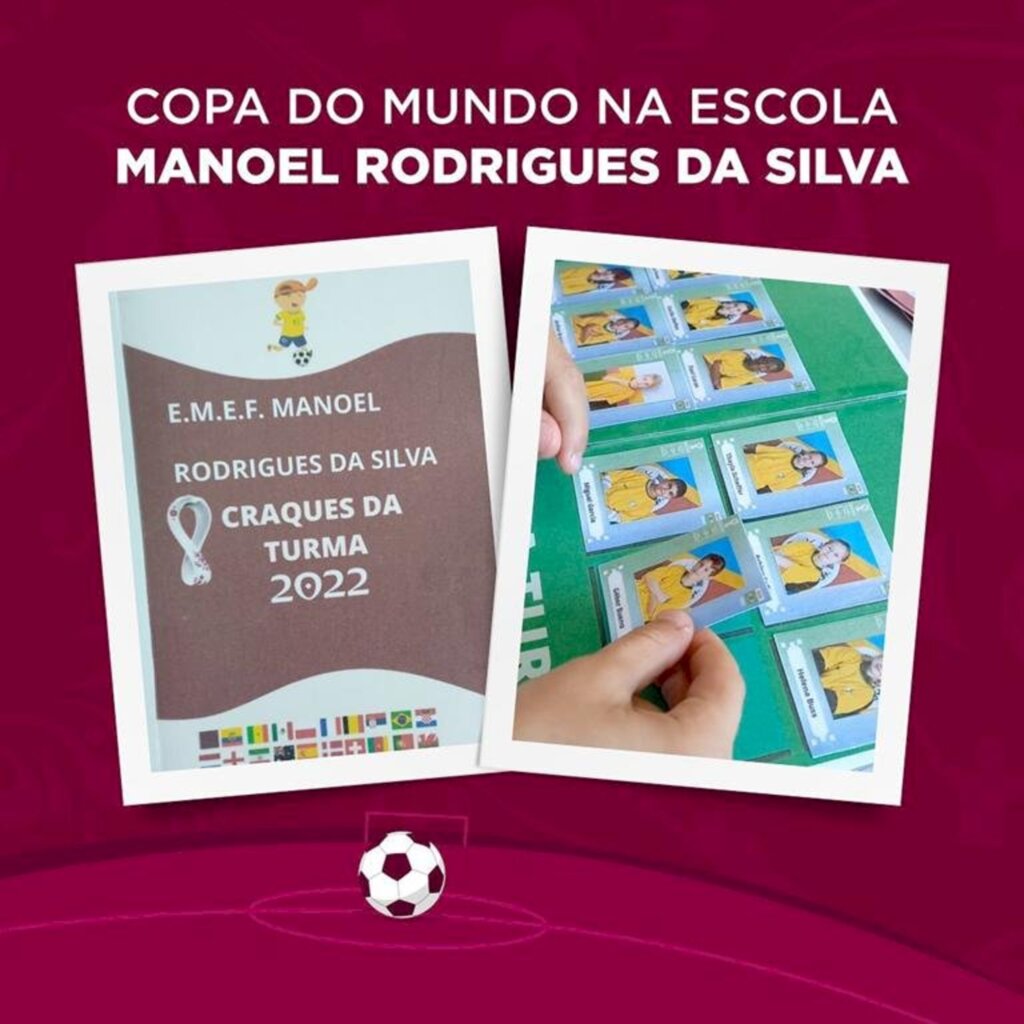 PASSO DE TORRES: PROFESSORA DO MUNICÍPIO DESENVOLVE ÁLBUM DA COPA DO MUNDO