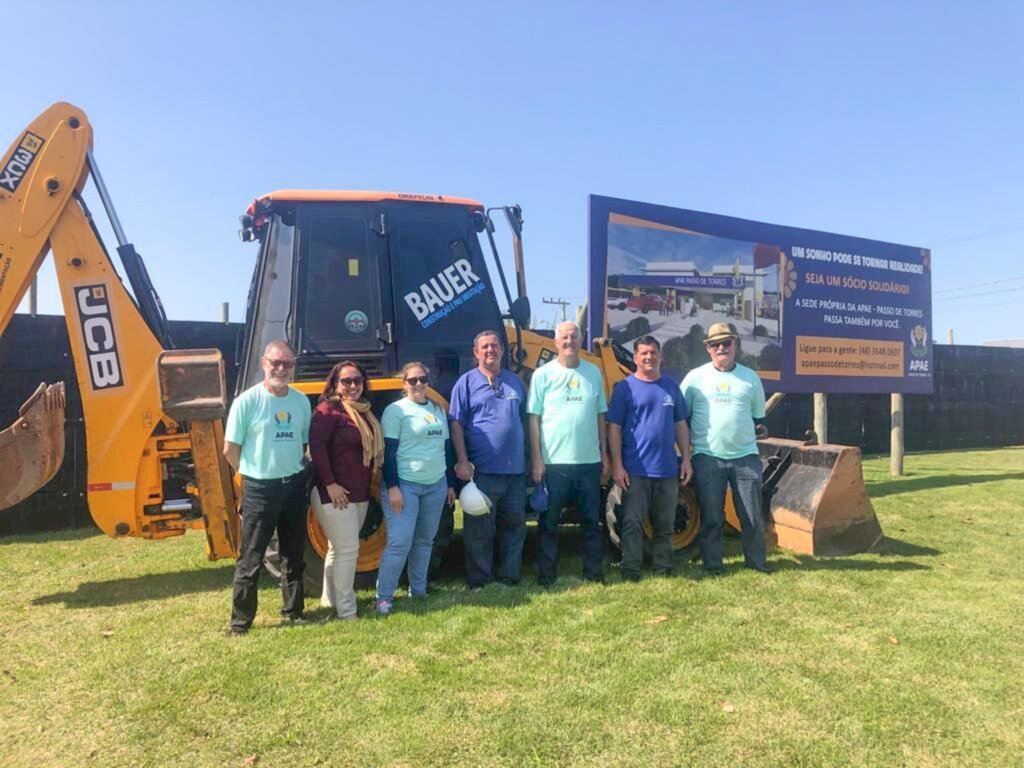 INICIADAS AS OBRAS DA CONSTRUÇÃO DA SEDE  DA APAE DE PASSO DE TORRES