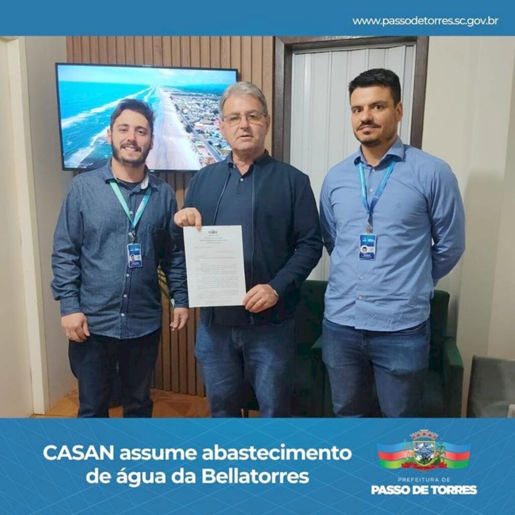 PASSO DE TORRES: CASAN ASSUME O ABASTECIMENTO DE ÁGUA NO BALNEÁRIO BELLATORRES