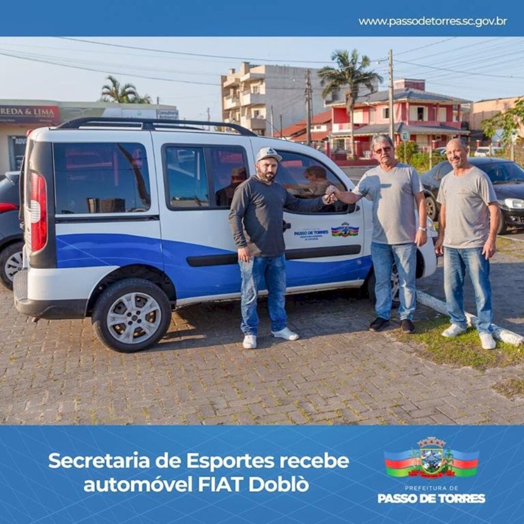 PASSO DE TORRES: SECRETARIA MUNICIPAL DE ESPORTES RECEBE AUTOMÓVEL