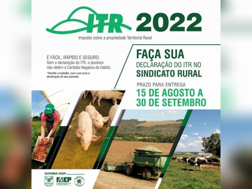 COMEÇA A SER REALIZADA A DECLARAÇÃO DO ITR 2022