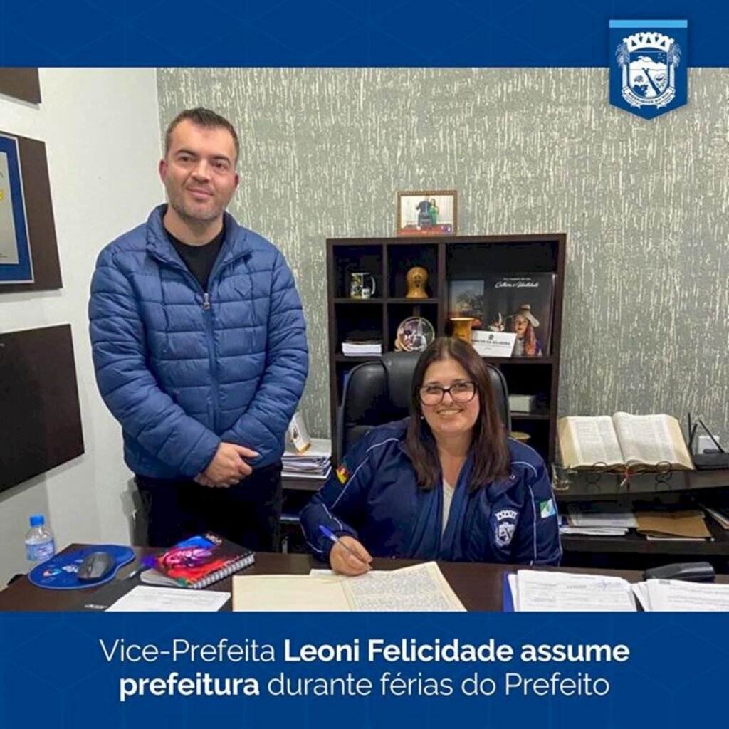 VICE-PREFEITA LEONI FELICIDADE ASSUME A PREFEITURA DE MORRINHOS DO SUL