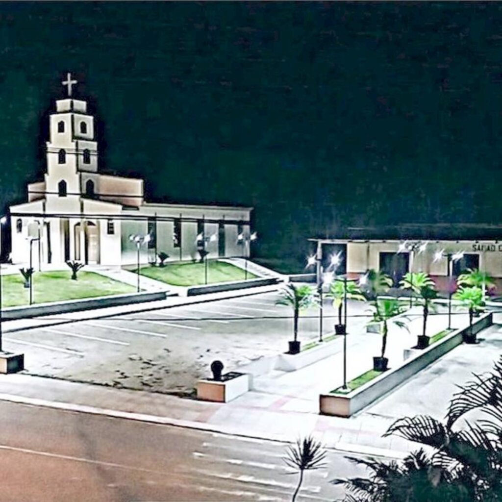 PRAÇA ILUMINADA E FINALIZADA EM VILA BITENCOURT,SANTA ROSA DO SUL