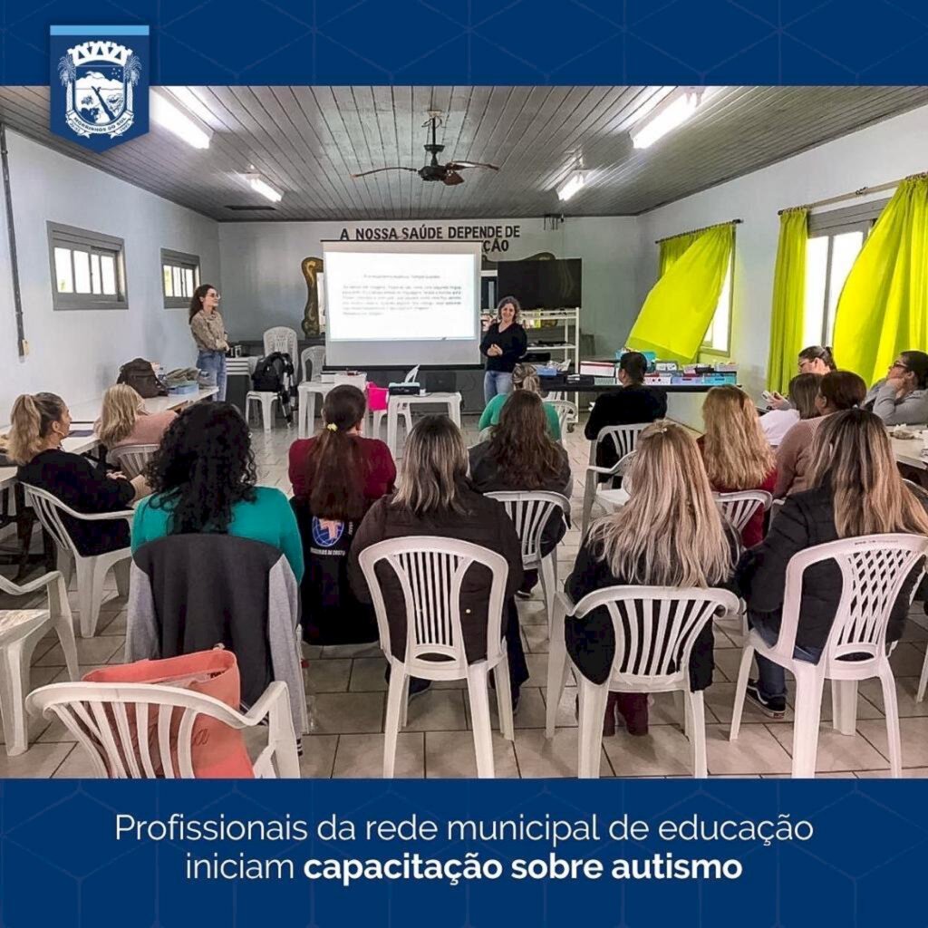 PROFISSIONAIS DA REDE MUNICIPAL DE EDUCAÇÃO INICIAM CAPACITAÇÃO SOBRE AUTISMO EM MORRINHOS DO SUL