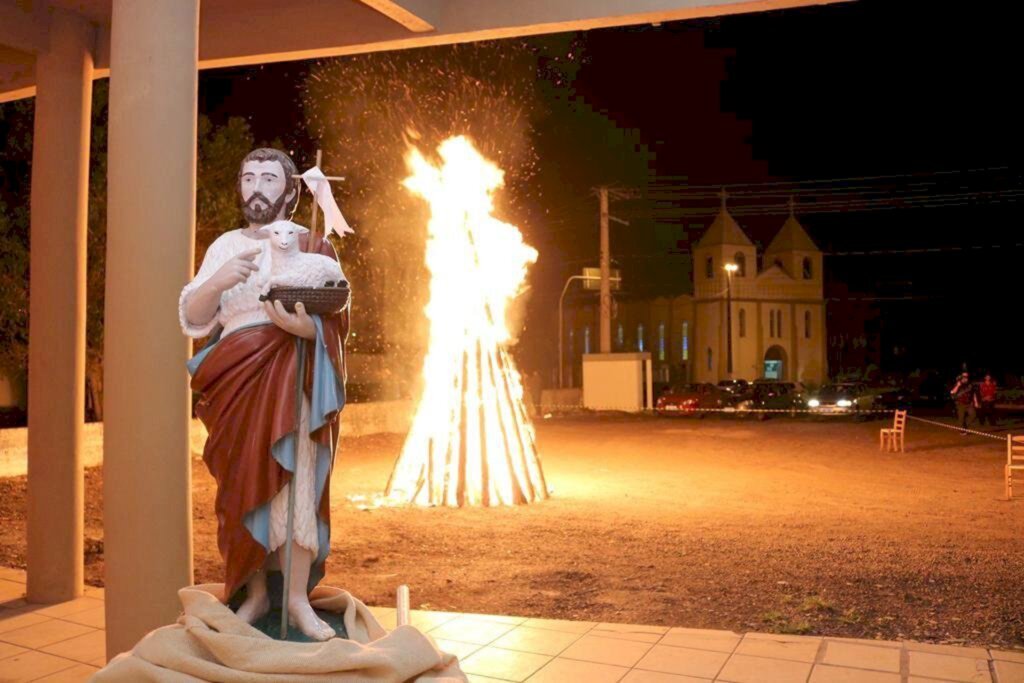 PADROEIRO SÃO JOÃO BATISTA SEGUE SENDO  CELEBRADO COM FESTA NO MUNICÍPIO DE SÃO JOÃO DO SUL