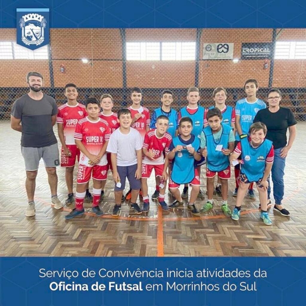 SCFV DE MORRINHOS DO SUL INICIA ATIVIDADES DA  OFICINA DE FUTSAL