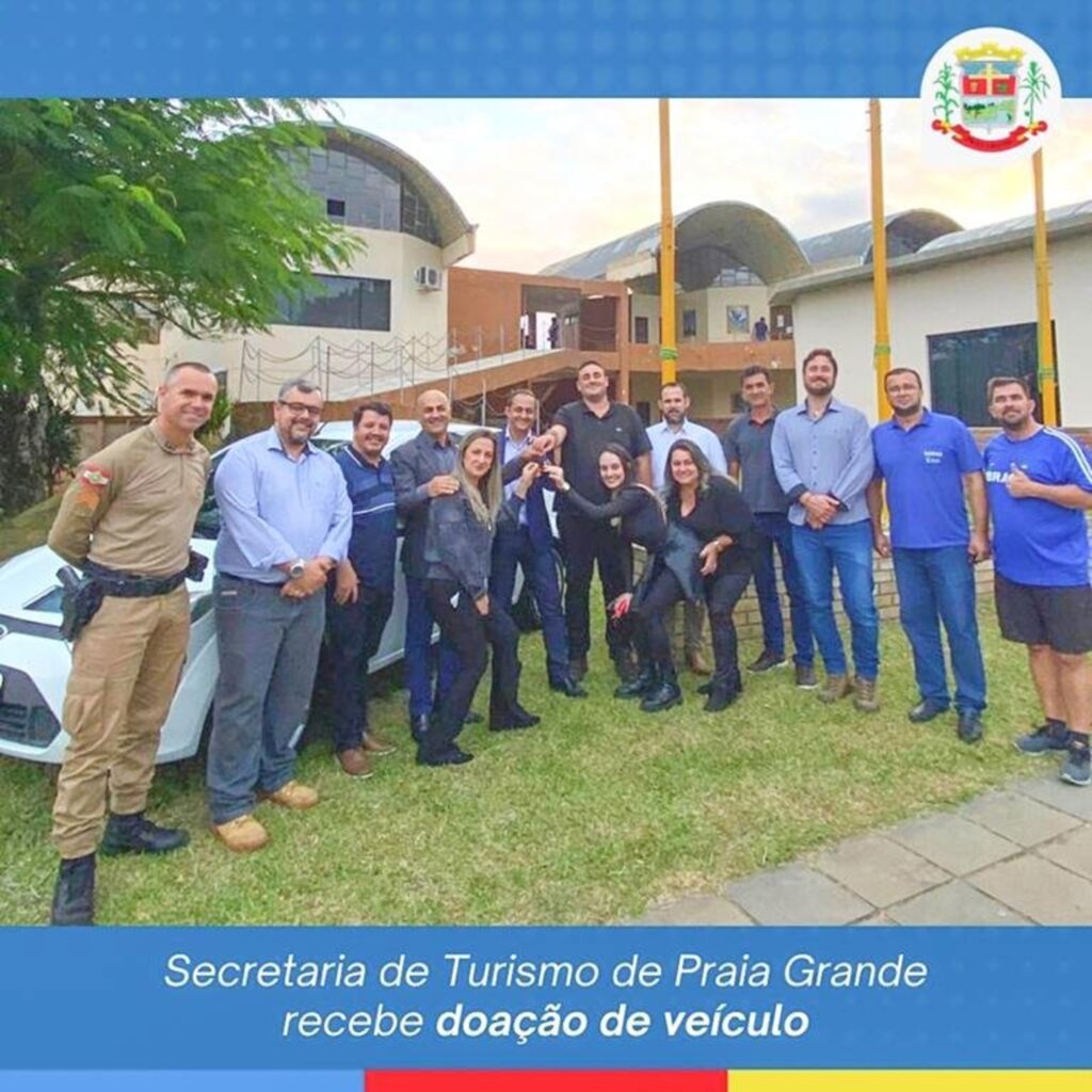 SECRETARIA DE TURISMO DE PRAIA GRANDE RECEBE VEÍCULO DA SANTUR