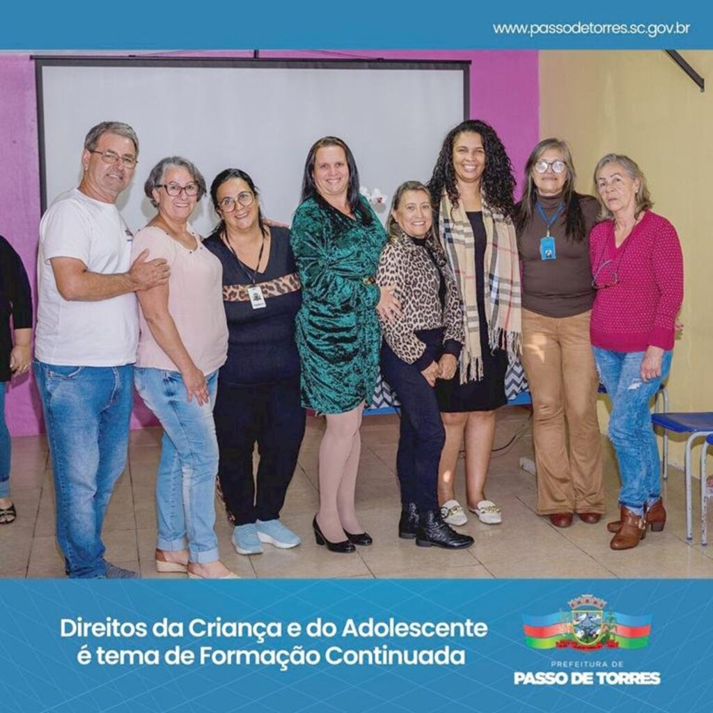 DIREITOS DA CRIANÇA E DO ADOLESCENTE É TEMA  DE FORMAÇÃO CONTINUADA EM PASSO DE TORRES