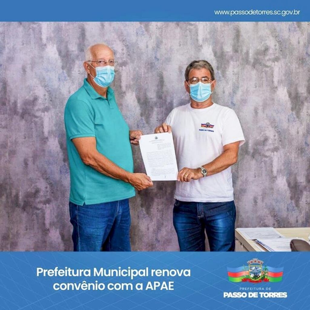 PREFEITURA DE PASSO DE TORRES RENOVA CONVÊNIO COM A APAE