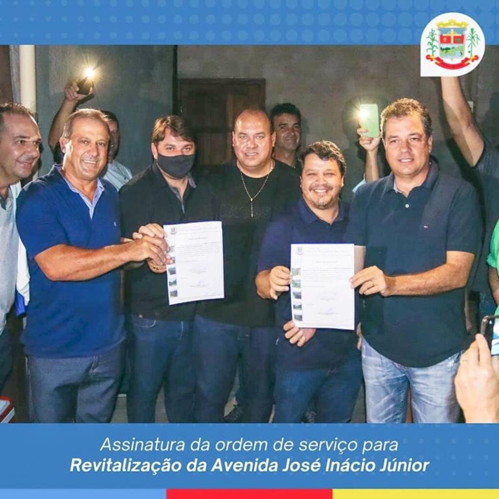 ASSINADA A ORDEM DE SERVIÇO PARA  REVITALIZAÇÃO DA AVENIDA JOSÉ INÁCIO JÚNIOR EM PRAIA GRANDE