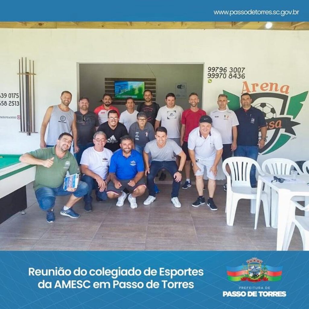 REUNIÃO DO COLEGIADO DE ESPORTES DA AMESC É REALIZADA EM PASSO DE TORRES